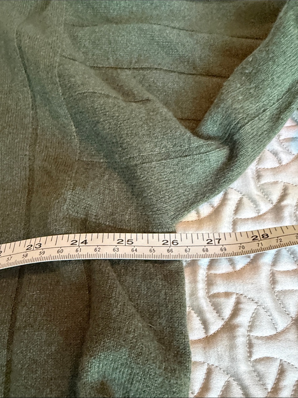 Eileen Fisher cashmere sweater Mock Turtleneck Sweater - Olive Green - Picture 8 of 9